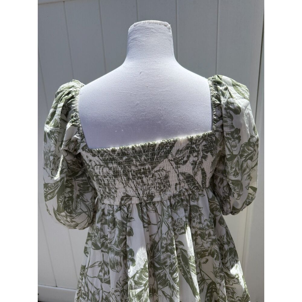 Abercrombie & Fitch Emerson Poplin Puff Sleeve Mini Dress - Picture 6 of 8